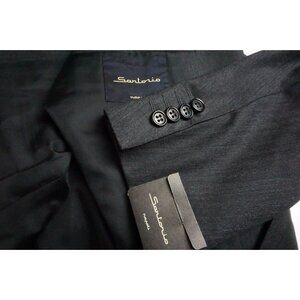 Sartorio Gray Herringbone S150s Wool Sport Coat Jacket Sz 44 BRAND NEW